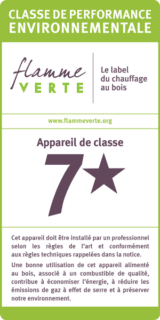 Etiquette label Flamme Verte, Classe 7 étoiles